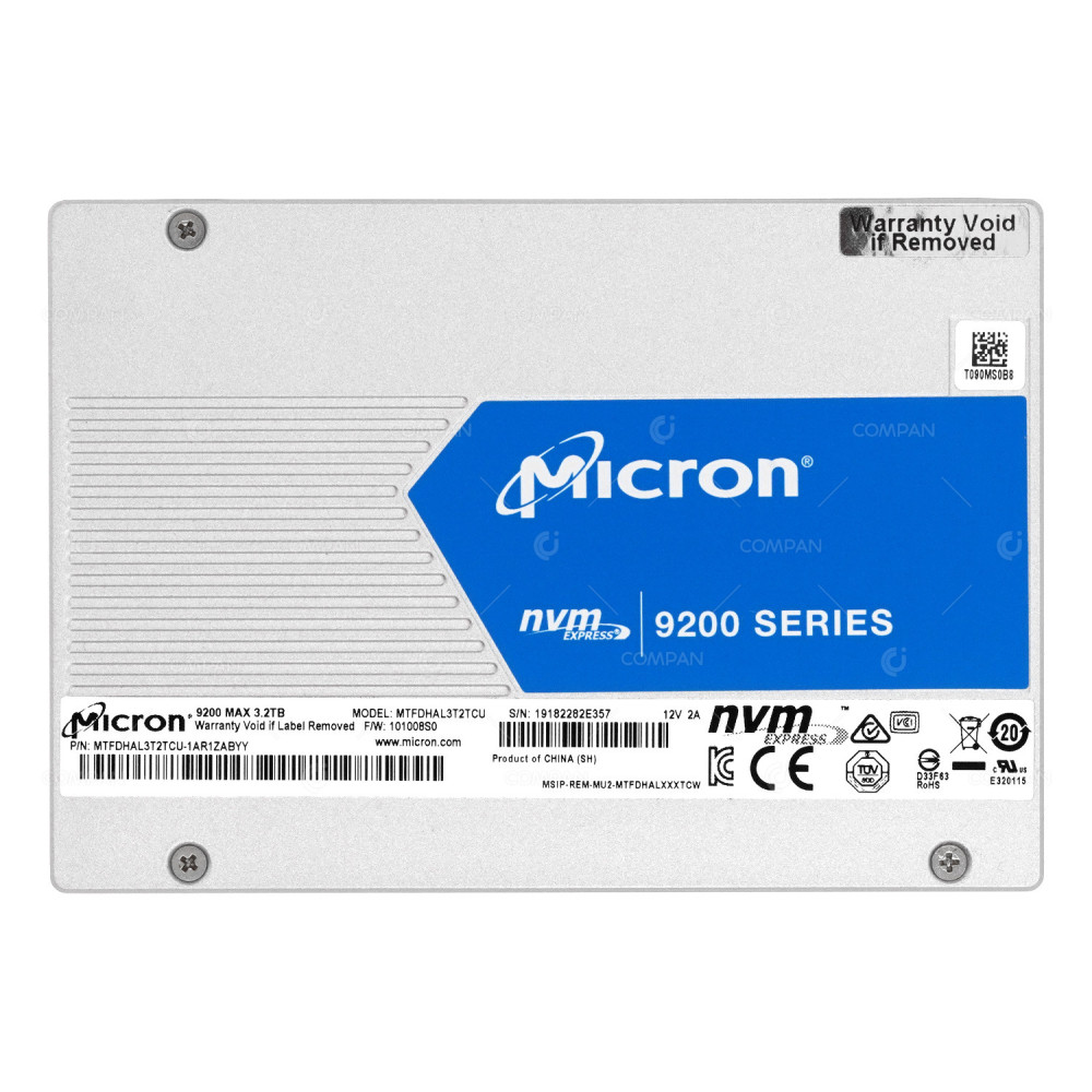 MTFDHAL3T2TCU MICRON 3.2TB  2,5" SFF 9200 MAX NVME SSD MTFDHAL3T2TCU-1AR1ZABYY,
